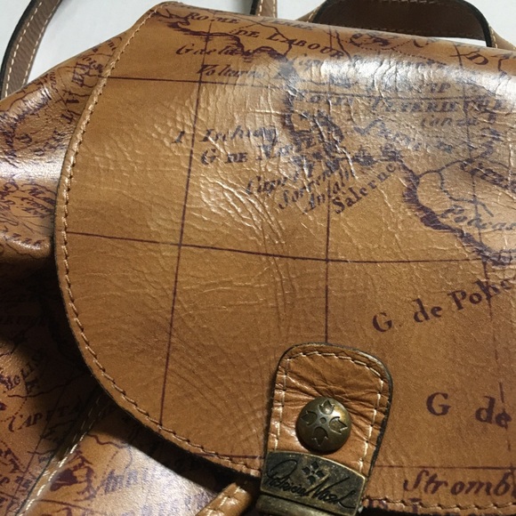 Patricia Nash Map Print Backpack - Picture 6 of 7